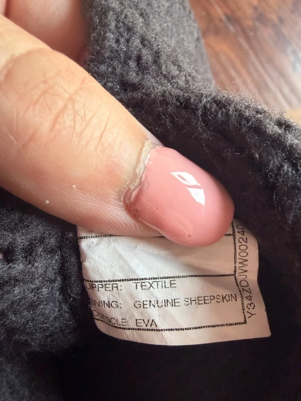 UGG Grey Quilted Knit Button Mid-Calf Boots Size 6 - Picture 7 of 8